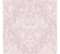 Papier Peint Damassé Harlan Woodland Rose Pâle - Holden 90161