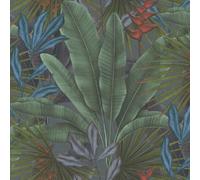 Arbres & Feuilles Papier Peint - Floral Métallique Tropical Paillette Palmier