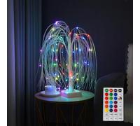 Arbres lumineux pour décoration d'intérieur, saule pleureur de 61 cm avec 60 lumières LED RVB changeant de couleur, arbre artificiel pour la maison, les vacances, la décoration de Noël