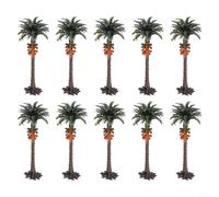 Arbres miniatures décoratifs en cocotier pour paysage routier et architecture Idéal pour les projets éducatifs (H = 6 cm)