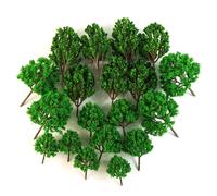 Arbres Miniatures Mixtes, 20 Pièces, Mini Ensemble D'Arbres Verts, Bricolage, Paysage Réaliste, Beau