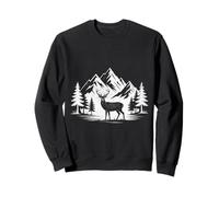 Arbres Réflexion Extérieur Faune Nature Animal Cerf Sweatshirt