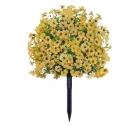 Arbres Topiaires Artificiels à Boules de Violettes avec Pointes au Sol, Arbre Topiaire Buis Artificiel Faux Buissons Faux Arbustes de Verdure, Fausses Plantes pour Jardin, Cour, Porche, Patio