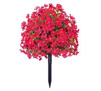 Arbres Topiaires Artificiels à Boules de Violettes avec Pointes au Sol, Arbre Topiaire Buis Artificiel Faux Buissons Faux Arbustes de Verdure, Fausses Plantes pour Jardin, Cour, Porche, Patio