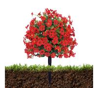 Arbuste Artificiel - Décoration Extérieure D'arbuste Synthétique De 55,9 Cm, Accent De Verdure Extérieure, Boule Florale De Sphère Topiaire, Décoration Végétale D'entrée De Porte De Fête De Festival |