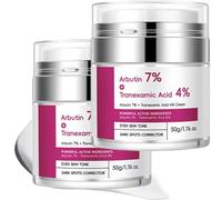 Arbutin 7% + Tranexamic Acid 4% Cream,Creme Eclaircissante Peau Noir Puissant,Even out Tone,Anti-Pigmentation,Black Spot Repair Face Cream,Anti-Taches De Rousseur,Soin De La Peau Coréen,50 g (2PC)