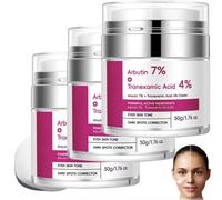 Arbutin 7% + Tranexamic Acid 4% Cream,Creme Eclaircissante Peau Noir Puissant,Even out Tone,Anti-Pigmentation,Black Spot Repair Face Cream,Anti-Taches De Rousseur,Soin De La Peau Coréen,50 g (3PC)