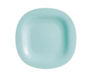 ARC 5919301 Assiette Carine en verre, Opale plate, Couleur Turquoise, Carré, 27 x 27 cm, Glass
