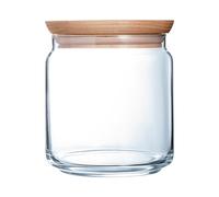 Arc 806472 Purebox Pot en verre, bouchon en bois, 0,75 l