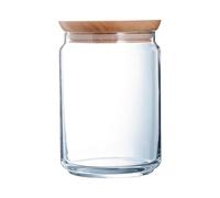 Arc 806489 Purebox Pot en verre, bouchon en bois, 1 l