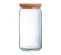Bocal - LUMINARC - Pure Jar Cork - 1,5 L - Couvercle liège - Verre résistant aux chocs