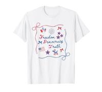 Arc à coquette subtil liberté, démocratie, vérité, 4 juillet T-Shirt