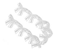 Arc à Double Couche élégant, Garniture en Dentelle Perlée Polyvalente pour Garniture de Ruban Décorative, Arc en Filet Doux et Confortable pour Bricolage Artisanal brodé, 2 Rouleaux