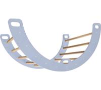 Arc à grimper bois balançoire bleu | Triangle d'escalade pour enfants | Jouets Montessori | Rockerboard Meubles de jeu