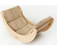 Arc à grimper bois balançoire + matelas | Triangle d'escalade pour enfants | Jouets Montessori | Rockerboard aire de jeux