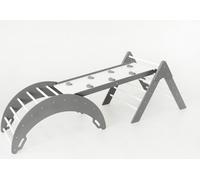 Arc à grimper bois balançoire + toboggans double face + triangle d'escalade pour enfants | Aire de jeux | Jouets Montessori | Rockerboard