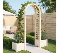 Arc à Roses avec Jardinière PP à Arche de Moderne Soutien plante Floral vidaXL v