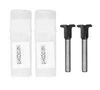 Arc Bending Router Bit 90 Degree Angle Forming Cutter | Carbide Integrated Design for Wood Grooving & Trimming | 2PCS Set with Storage Box for Concave / Convex Workpieces