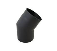 Arc Bertrams 05SB33-200 33°, en 2 parties, Ø 200 x 2 mm, fixe, sans porte, noir