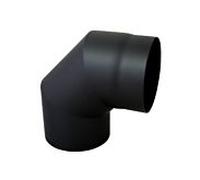 Arc Bertrams 05SB90-150 90°, en 3 parties, Ø 150 x 2 mm, fixe, sans porte, noir