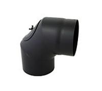 Arc Bertrams 05SB90-160T 160 x 2 mm, 90 degrés, 3 parties, fixe, avec porte, noir