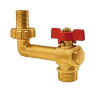 'Arc bricolage - Valve Bronze embout droit arrosage sphère 1x1.1/4 "