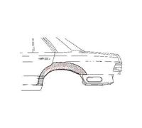 Arc d'aile arrière gauche pour Mercedes Classe E (W124)