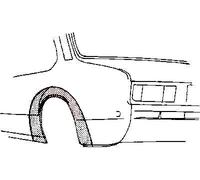 Arc d'aile arrière gauche pour Opel Kadett C (1973-1979)