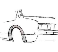 Arc d'aile arrière gauche pour Opel Kadett C (1973-1979)