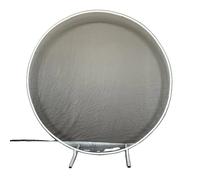 Arc de cercle métallique Support de fond, réglable en hauteur, polyvalent, 2,5m (98 pouces), blanc