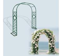 Arc De Jardin Arc De Roses Arc Métallique Idéal pour Jardins, Mariages Et Cérémonies Acier Galvanisé, Résistant Aux Intempéries Support pour Plantes Grimpantes Installation Facile(Vert,W320xH230CM)
