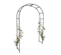 Arc de jardin en métal 240 x 150 cm noir arc de rose en acier enduit de poudre