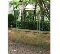 Arc de Jardin en métal Robuste avec Pointes de Sol - Support de Plante d'escalade Robuste pour Les Roses, Les vignes et Les légumes - Grand décor Vintage intérieur/extérieur - Finition Blanche