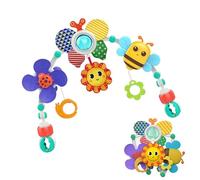 Arc de l'activité Nourrisson - Barre de Berceau Musical Pliable | Attachement de Jouet Suspendu Mobile Honeybee Jungle Figures Apprentissage sensoriel Jeu pour la Stimulation développement no