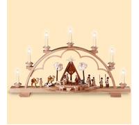 Arc de lumière histoire de Noël, longueur 64 cm, naturel, éclairé par électri...