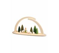 Arc de lumière LED, longueur 42 cm, naturel, éclairé par électrique, Erzgebir...