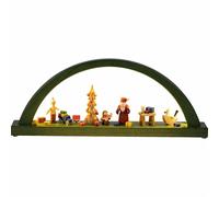 Arc de lumière LED Père Noël donne des cadeaux, longueur 40 cm, naturel, Erzg...