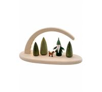 Arc de lumière, longueur 24 cm, naturel, éclairé par électrique, Erzgebirge o...