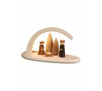 Arc de lumière, longueur 24 cm, naturel, éclairé par électrique, Erzgebirge o...