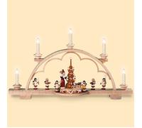 Arc de lumière Père Noël donne des cadeaux, longueur 57 cm, naturel, éclairé ...