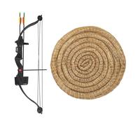 Arc de poulie Crosman Elkhorn + tapis de tir à l'arc en paille MF Trade 65 cm - Ensemble