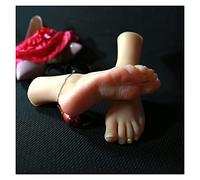 Arc de profondeur féminine modèle mannequin faux ongle caoutchouc en caoutchouc en plastique silicone écran taché de la cheville mannequin humain médical(Skin All Silicone,Right foot)