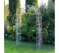 DanDiBo Arche de jardin galvanisée massive 140 cm 96522 résistante aux intempéries en fer galvanisé à chaud