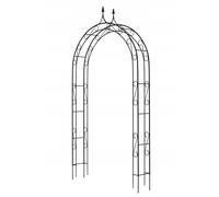 Arc de roses KADAX pour plantes grimpantes pergola noire 145 x 281 cm