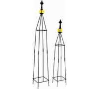 Arc de roses en métal Support pour rosiers, set de 2 supports pour rosiers, colonne de rosiers, tour de rosiers DF-OB-04