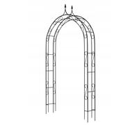 Arc de roses KADAX pour plantes grimpantes pergola noire 145 x 281 cm