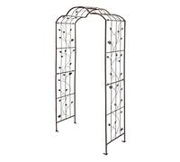 Arc de Roses Provencal en métal Aspect Rouille, Treillis pour Roses, Treillis, Arche de Treillis, Arc de Portail, décoration de Jardin pour l'extérieur