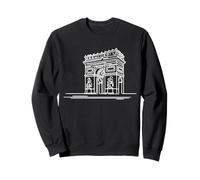 Arc de Triomphe Art Linéaire Dessin Paris Sweatshirt