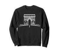 Arc de Triomphe Art Linéaire Paris Monument Sweatshirt