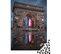 Arc de Triomphe ParisPuzzle Premium 1000 Pièces en Papier Recyclé pour Grands-Parents Entraînement Cognitif Loisirs Créatifs 52x38cm/1000pcs
